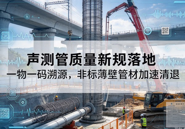和平区声测管质量新规落地，一物一码溯源，非标薄壁管材加速清退
