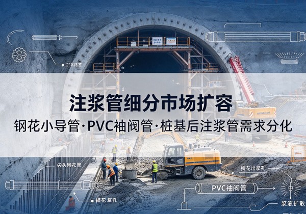 和平区注浆管细分市场扩容，隧道钢花小导管、PVC 袖阀管、桩基后注浆管需求分化